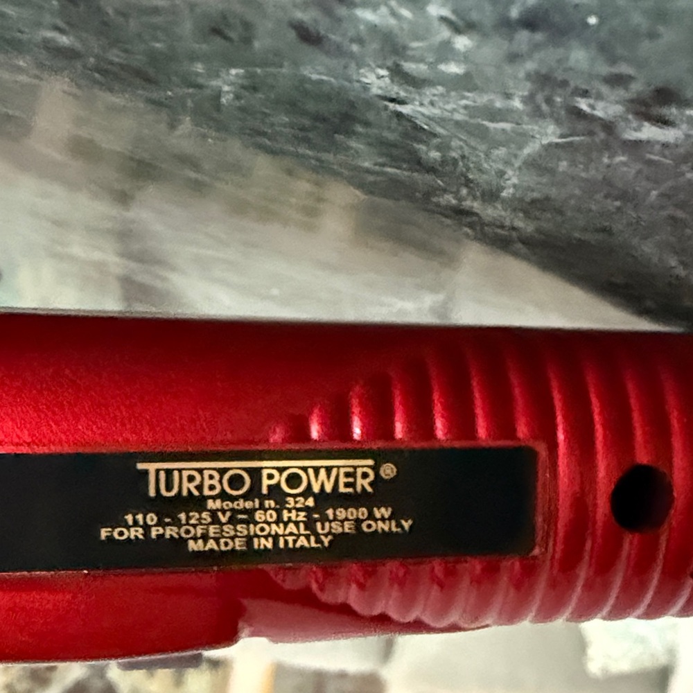 3200 Twin Turbo Professional Red Hair Dryer - Picture 6 of 11
